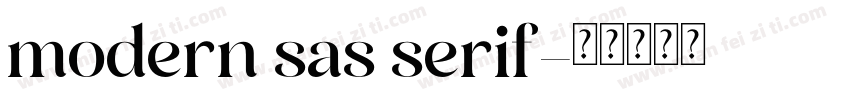 modern sas serif字体转换